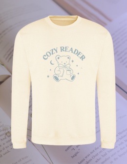 Bluza z nadrukiem Cozy Reader