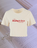 Crop Top Reading is sexy