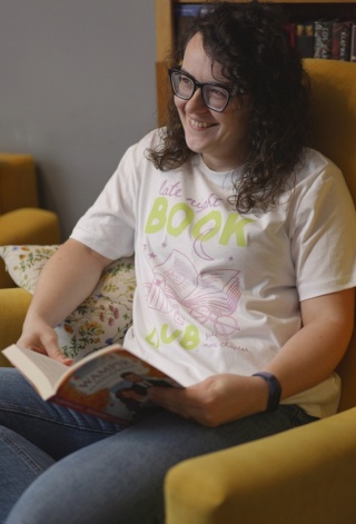 Koszulka Late night book club