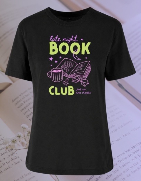 Koszulka Late night book club