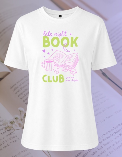 Koszulka Late night book club